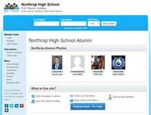 Tablet Screenshot of northrophighschool.org